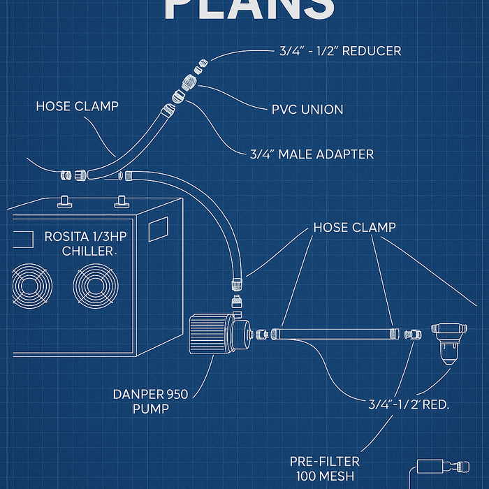 DIY Cold Plunge Basic Chiller Pump Plumbing Setup