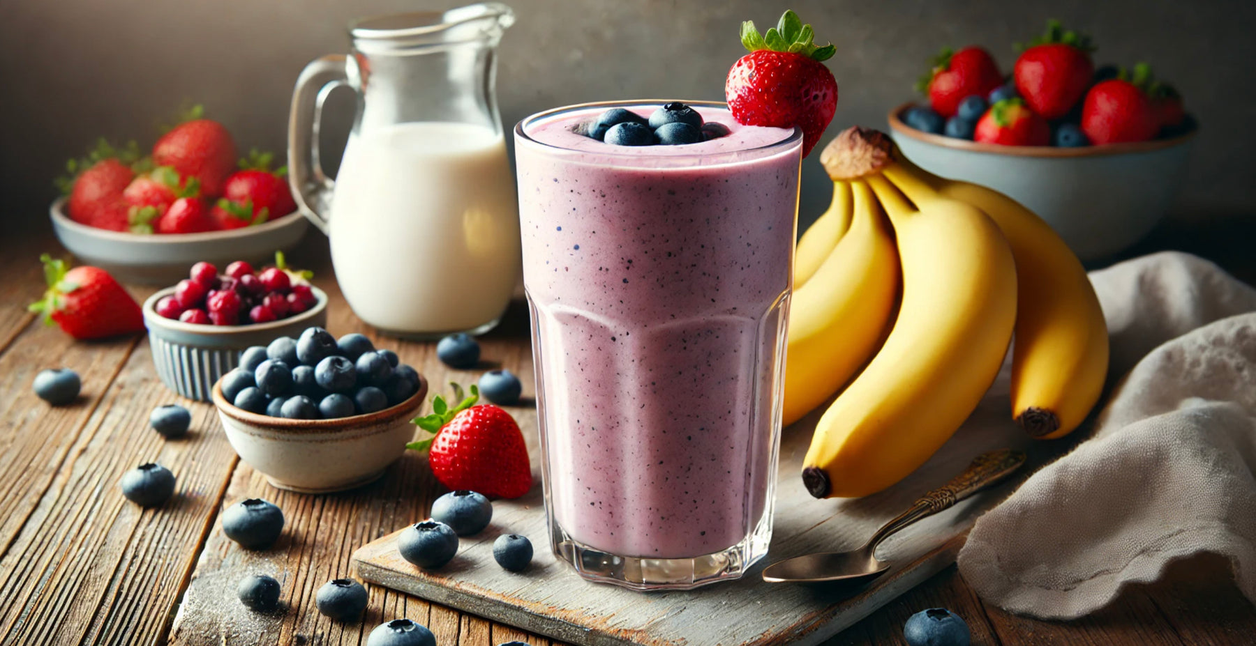 UMP-Protein-Powder-Banana-Berry-Protein-Shake-Recipe FITBODY.com