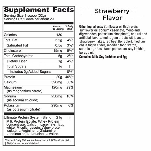 UMP Protein Nutrition & Ingredients Strawberry Flavor