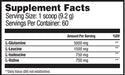Beverly International Glutamine Select Plus BCAA's Supplement Facts Nutritional Information