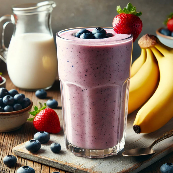 UMP-Protein-Powder-Banana-Berry-Protein-Shake-Recipe FITBODY.com