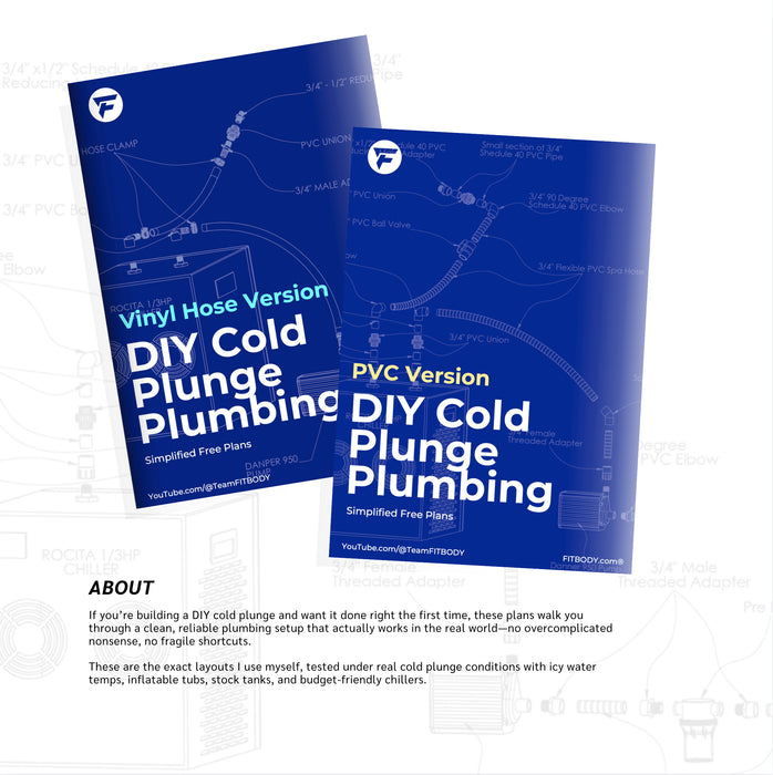 DIY Cold Plunge Basic Chiller Pump Plumbing Setup Lohre Studios, LLC