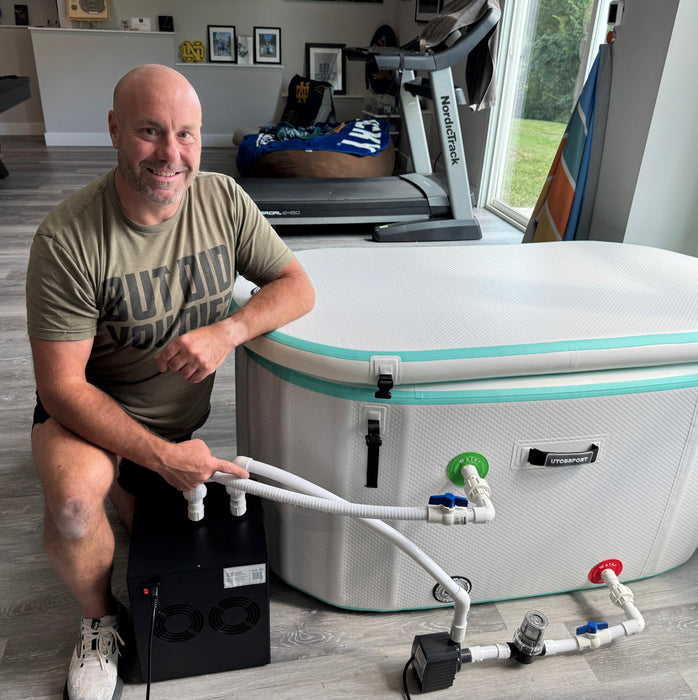 DIY Cold Plunge Basic Chiller Pump Plumbing Setup Lohre Studios, LLC