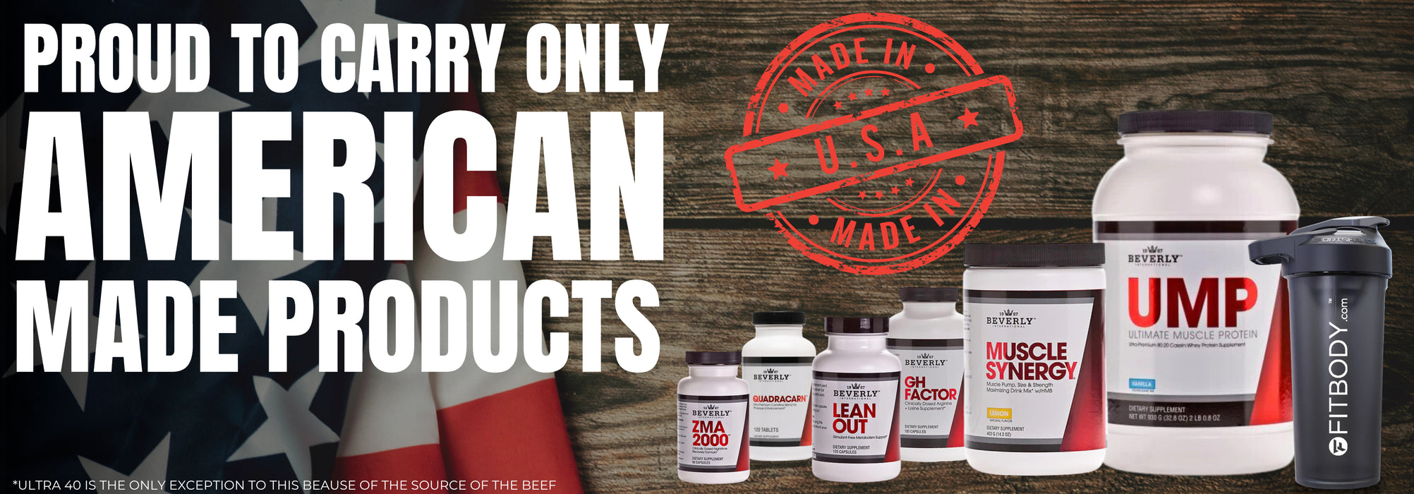 Proud to Carry Only American Made Products