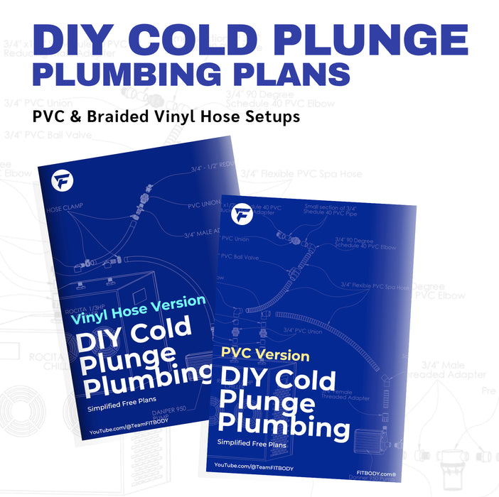 PVC & Braided Vinyl Hose Plumbing Setups for DIY Cold Plunges