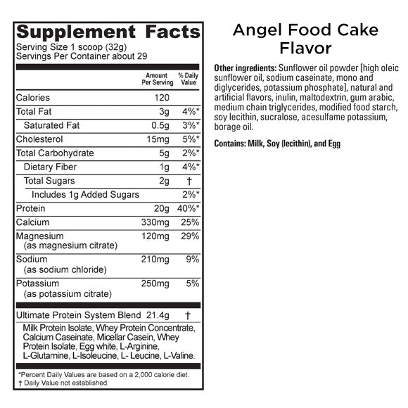 UMP Protein Nutrition & Ingredients Angel Food Flavor